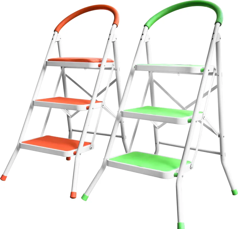 Heavy-DutySteel Ladder With Round Handrails